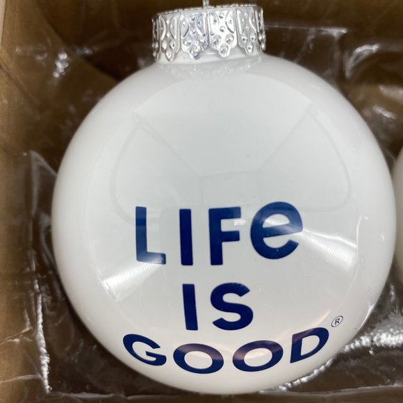 LIFE IS GOOD All We Need is Love Christmas Ornaments-Set of 3 - Picture 7 of 14